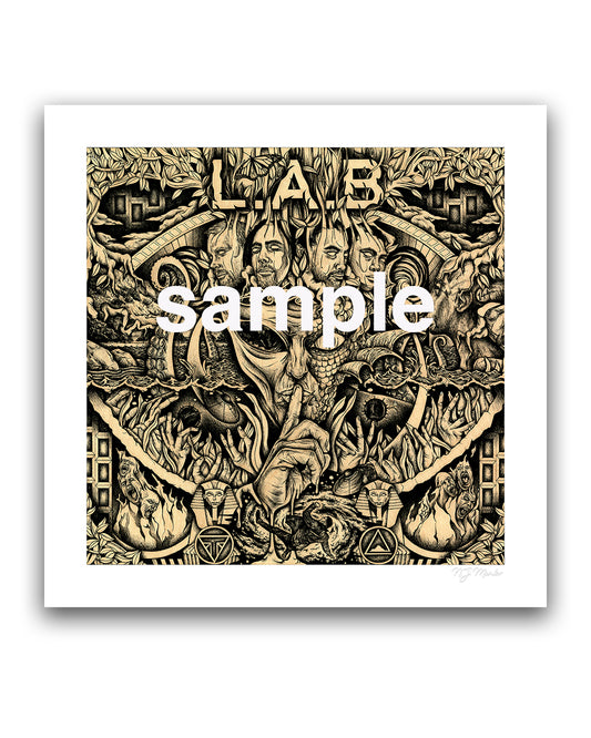 L.A.B I Cover Art Print by N.J. Mentor (Limited Edition of 200)