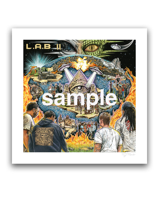 L.A.B II Cover Art Print by N.J. Mentor (Limited Edition of 200)