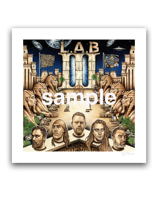 L.A.B III Cover Art Print by N.J. Mentor (Limited Edition of 200)