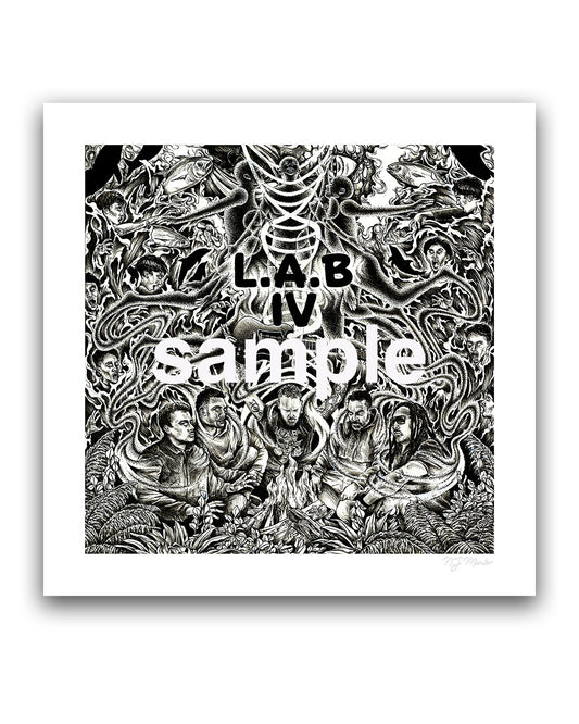 L.A.B IV Cover Art Print by N.J. Mentor (Limited Edition of 200)