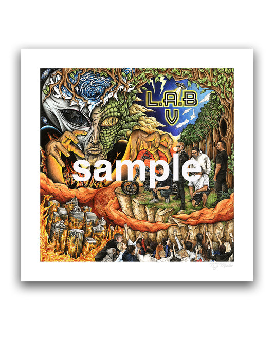 L.A.B V Cover Art Print by N.J. Mentor (Limited Edition of 200)